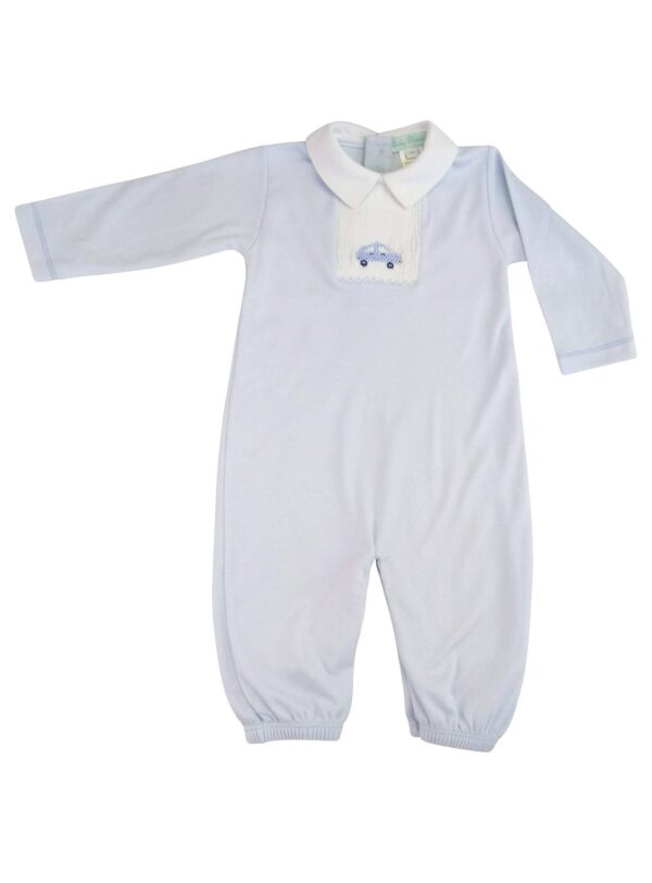 Baby Threads - Cars Smocked  Baby boy  Pima Cotton Converter Gown