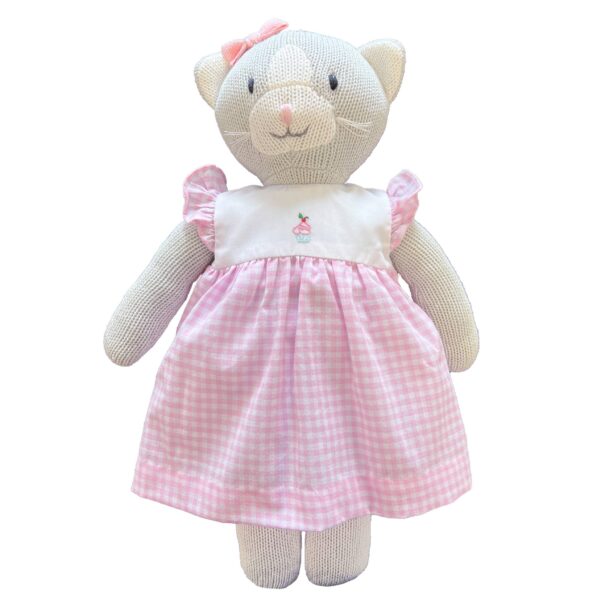 Petit Ami & Zubels - Knit Cat Doll with Cupcake Dress
