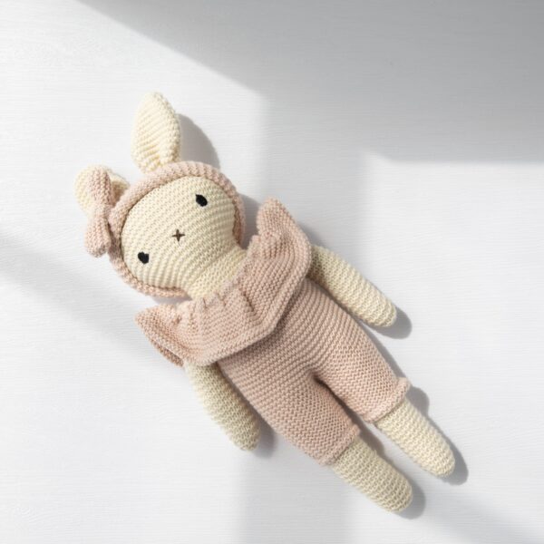 Pink Lemonade - Bunny Head band with jumpsuit - Shell
