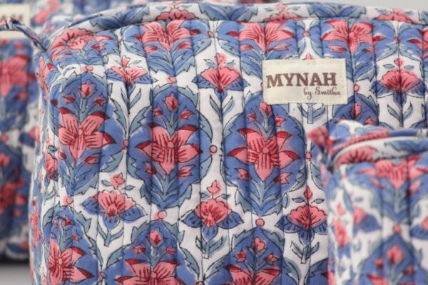 MYNAHbySmitha - Large Nantucket floral travel/make up/organizer