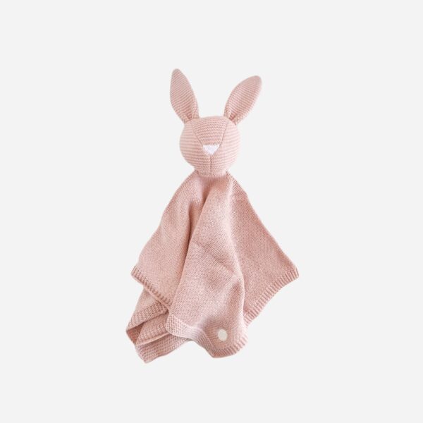 The Blueberry Hill - Lovey Bunny, Pink Baby Gift Blanket Toy Spring Summer