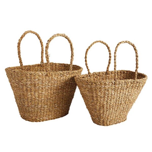 47th & Main (Creative Brands) - Oval Seagrass Bag Small