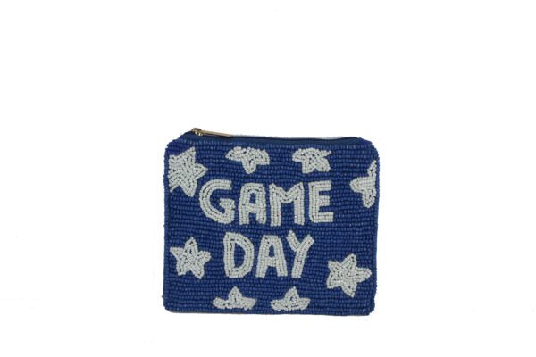 Nima Accessories Inc - Ladies Fully Beaded GAME DAY Theme Coin Purse
