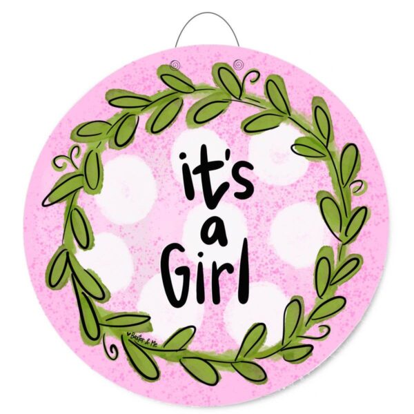 Baxter & Me - It's a Girl  Door Hanger