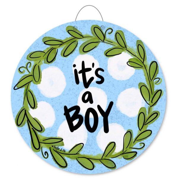 Baxter & Me - It's a Boy  Door Hanger