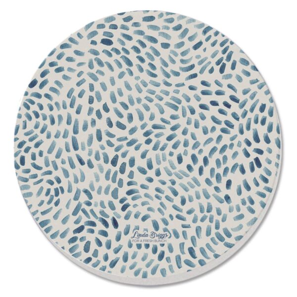 CounterArt/Highland Home/Thirstystone/CoasterStone - Drift Marks Round Absorbent Stone Coaster 4pk