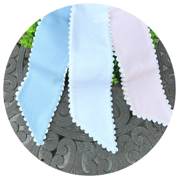 THE ROYALTY COLLECTION - Cotton Pique Sash with Trim