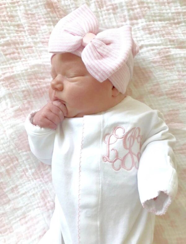 SK Blanks - White w/Pink Picot