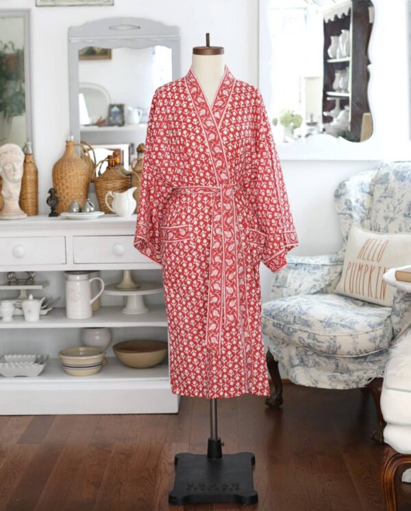 PACIFIC & ROSE TEXTILES - Kimono Robe Charlotte Berry with Envelope, 48"