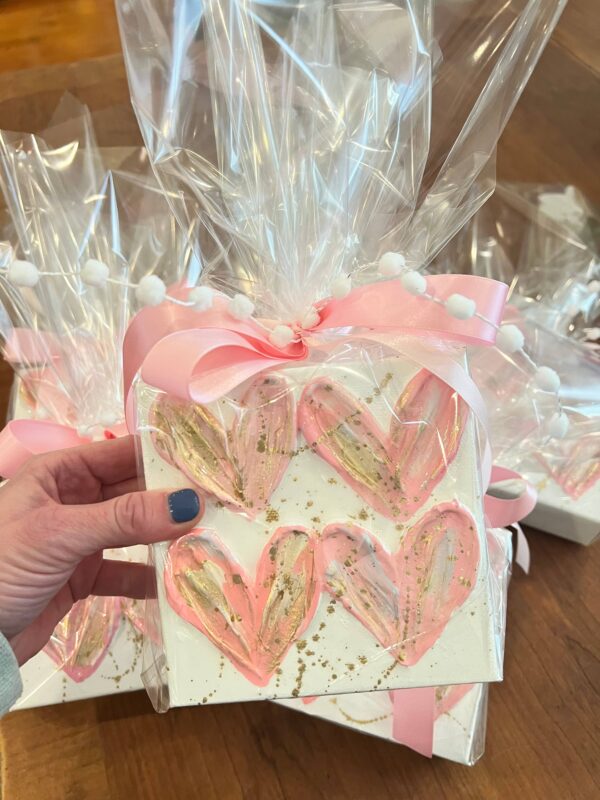 HappiesByAMS - Canvas - 5x5 inch Heart Canvas