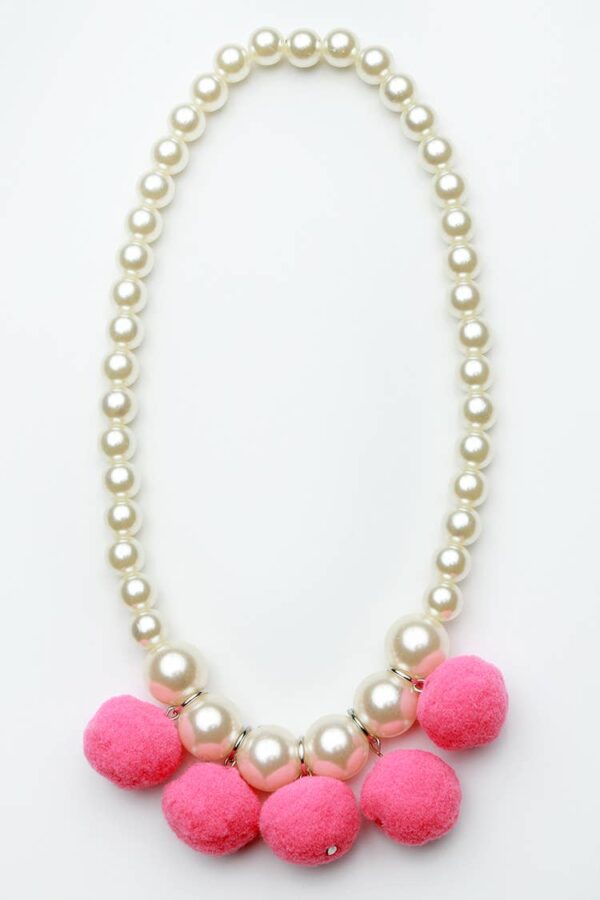 Sparkle Sisters by Couture Clips - Pom Pom Necklace
