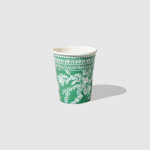 Coterie Party Supplies - Emerald Toile Cups (10 per pack)