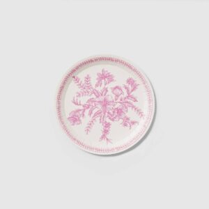 Coterie Party Supplies - Pink Toile Small Plates (10 per pack)