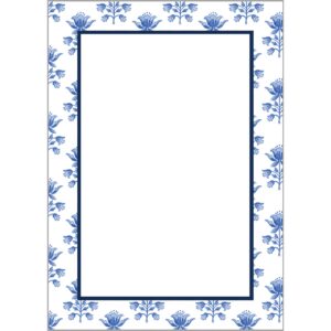 WH Hostess Social Stationery - In Stock 5x7 Tulip Block Print Notepad