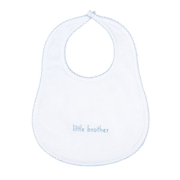 Magnolia Baby - Little Brother Embroidered Bib